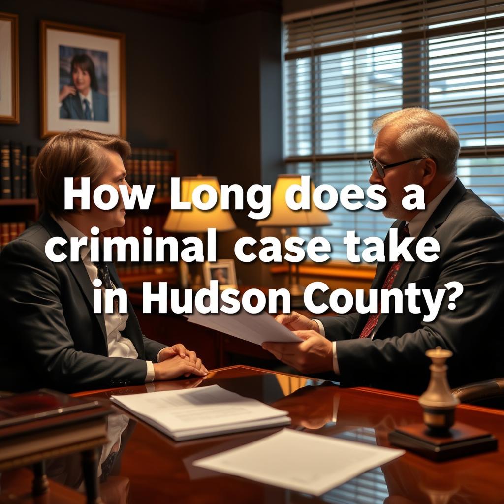 How long does a criminal case take in Hudson County