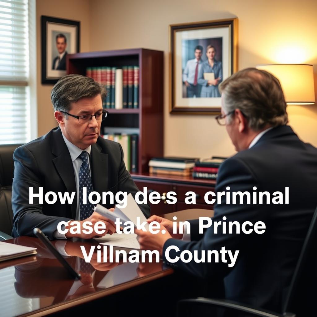 How long does a criminal case take in Prince William County