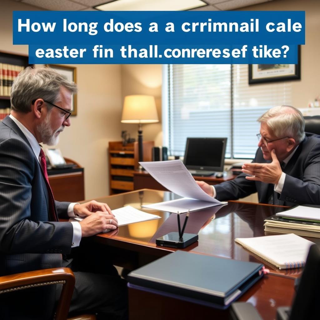 How long does a criminal case take in Allegany County