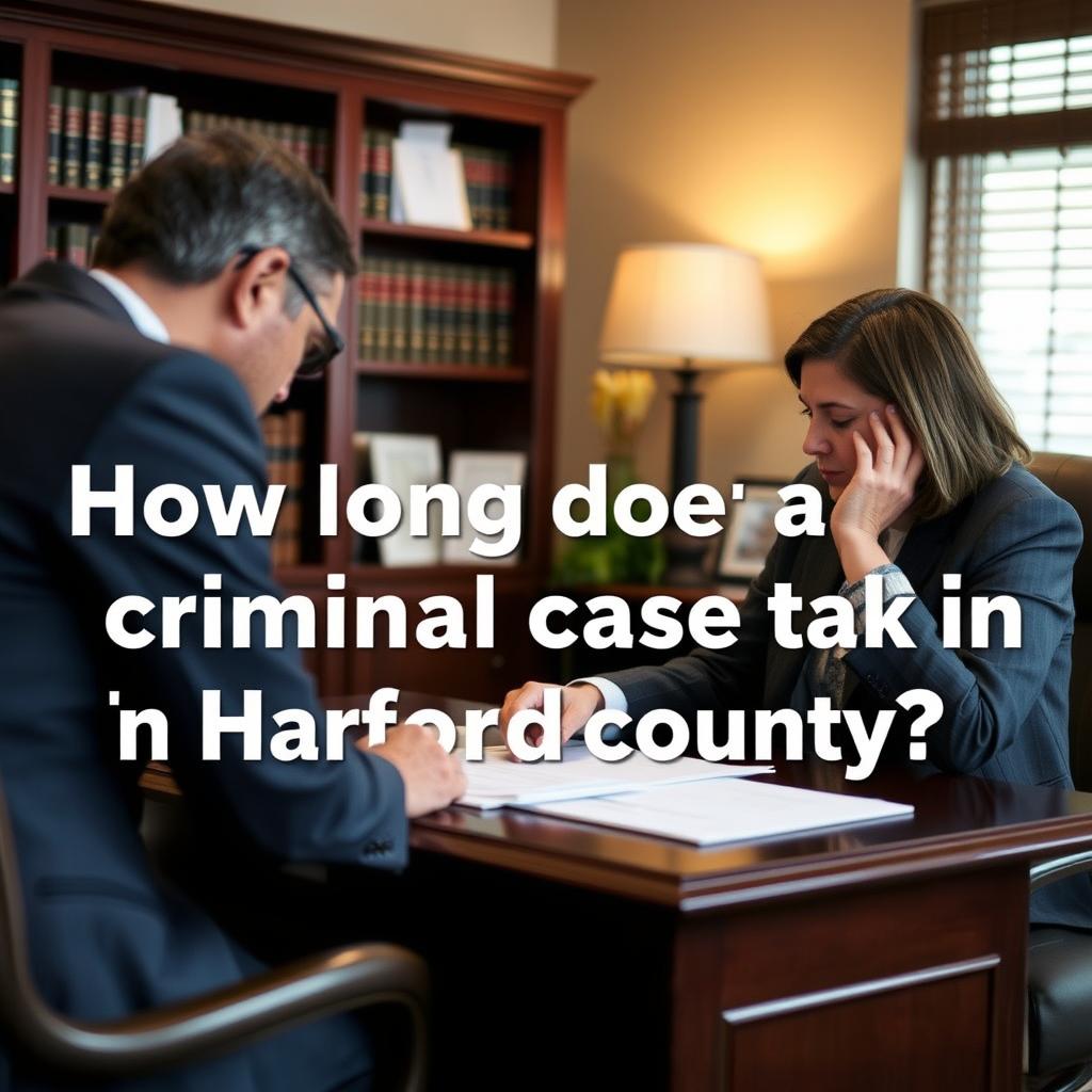 How long does a criminal case take in Harford County