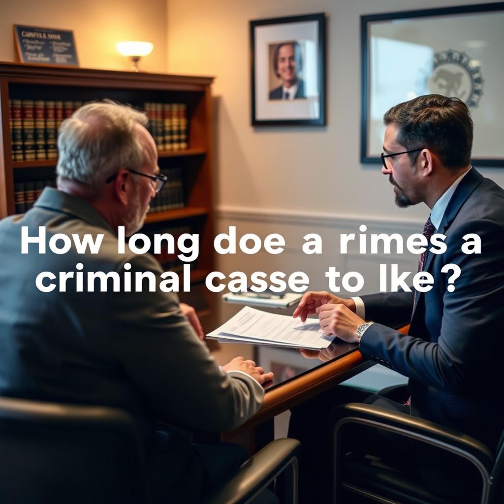 How long does a criminal case take in Woodley Park