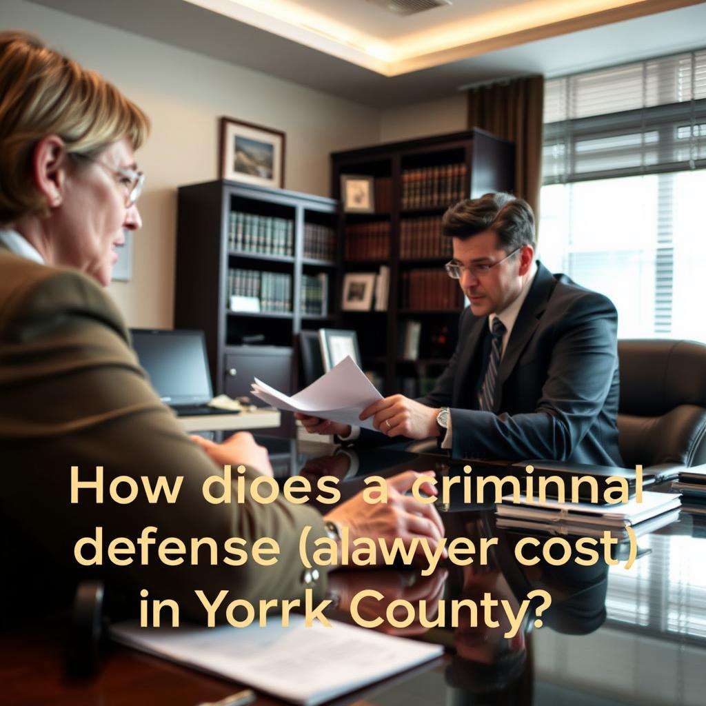 How much does a criminal defense lawyer cost in York County
